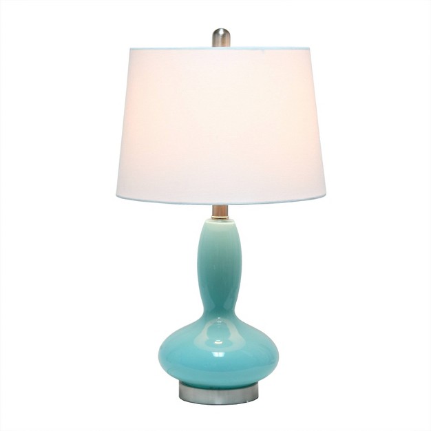 Glass Dollop Mercury Table Lamp With Fabric Shade Lalia Home