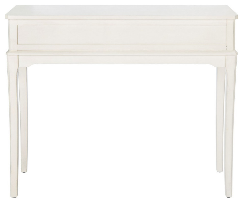 Wiley 2 Drawer Console Table White   Transitional   Console Tables   by V.S.D Furniture  Houzz