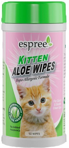 Espree Hypo-Allergenic Formula Aloe Vera Kitten Wipes