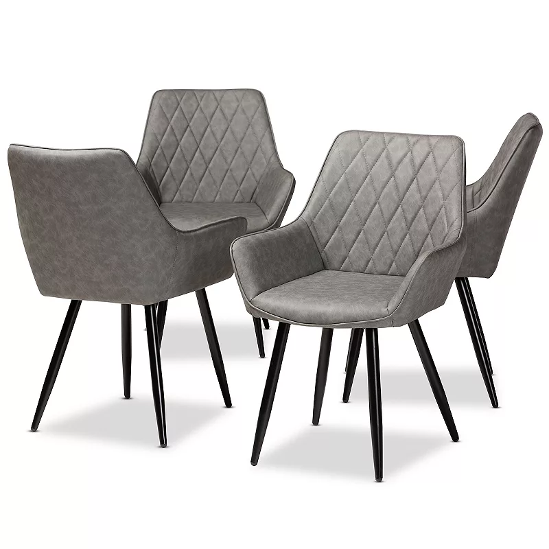 Baxton Studio Astrid Dining Chair 4-piece Set