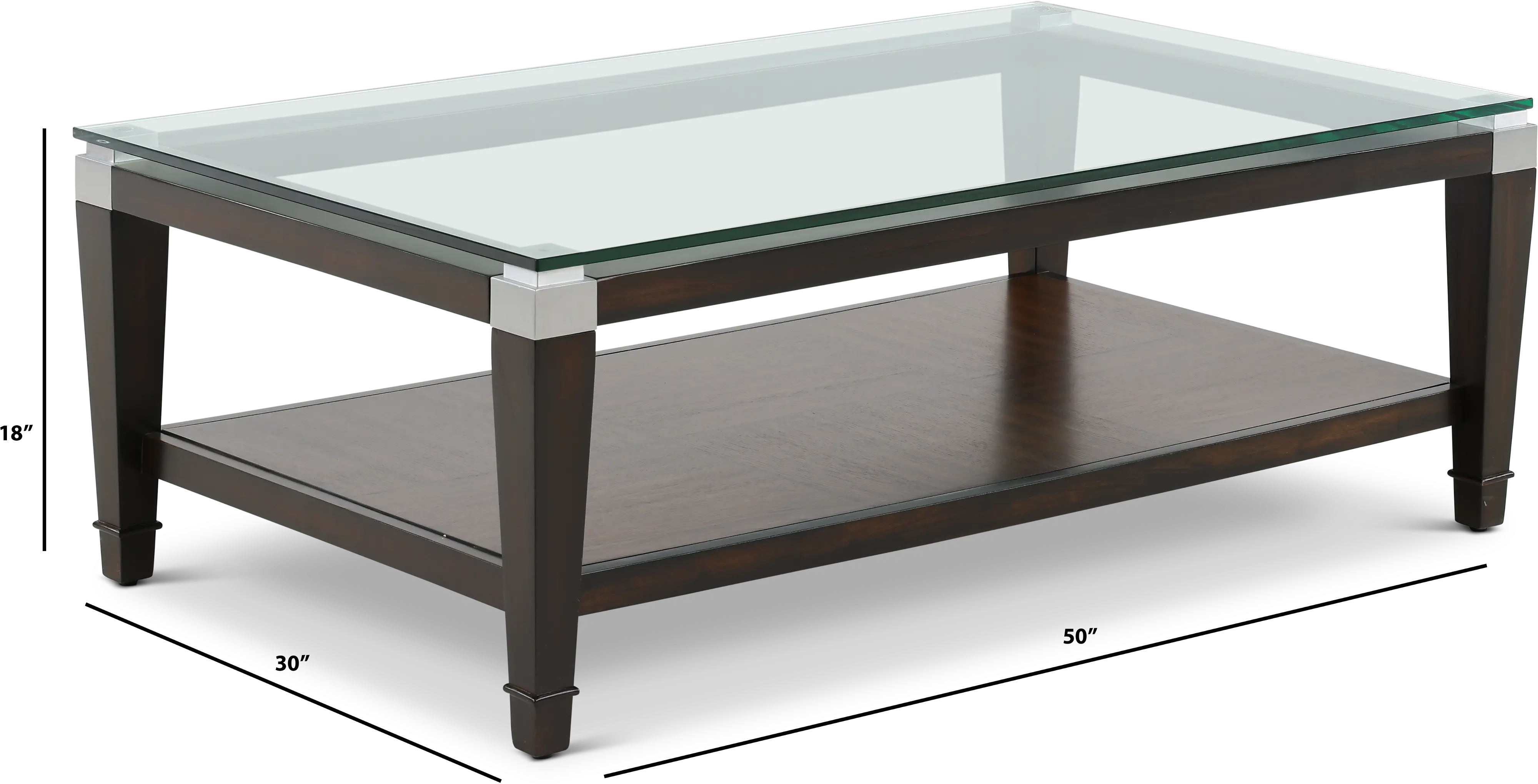 Dunhill Glass Top Coffee Table