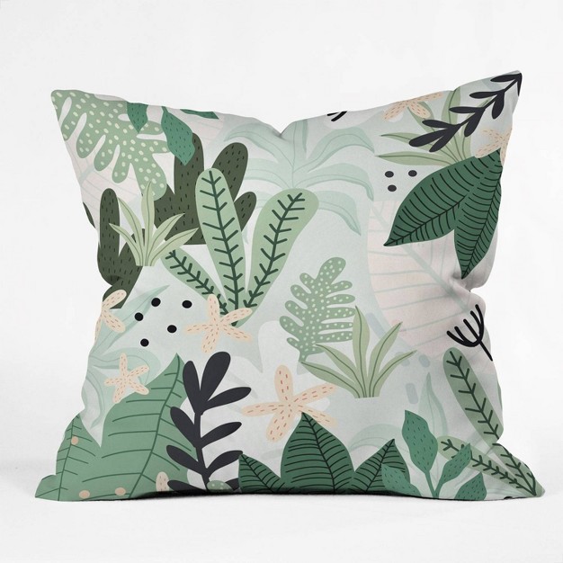 Gale Switzer Into The Jungle Square Throw Pillow Green Deny Designs