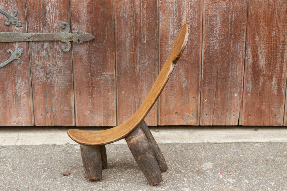 Lovely Small Dagalo Lobi Tribe Chair   Rustic   Armchairs And Accent Chairs   by De cor  Houzz