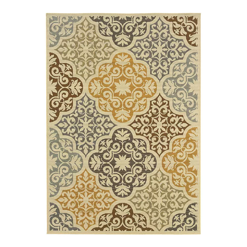 StyleHaven Bayside Trellis Indoor Outdoor Rug