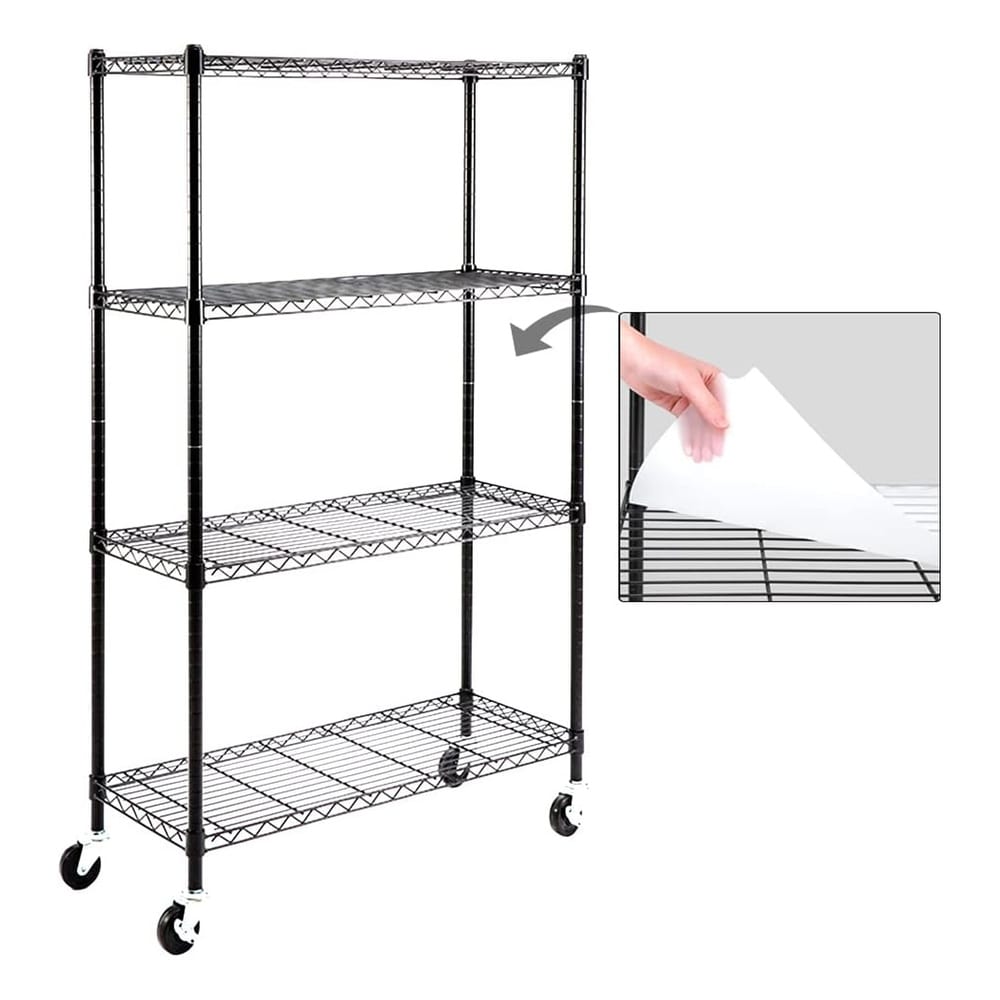 Adjustable 5 Shelf Steel Wire Shelving Unit 150lbs/Shelf