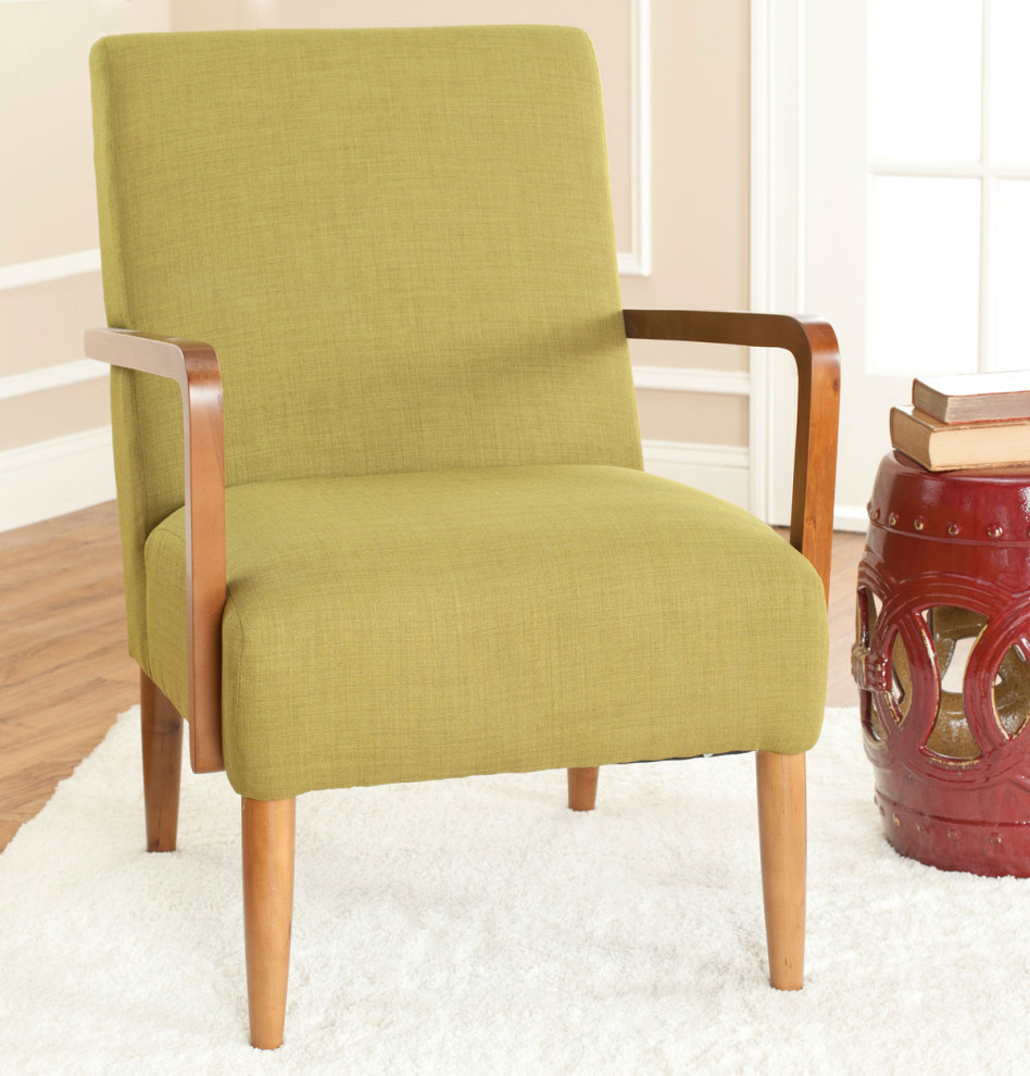 Chabe Arm Chair  Sweet Pea Green   Midcentury   Armchairs And Accent Chairs   by Rustic Home Furniture Deco  Houzz