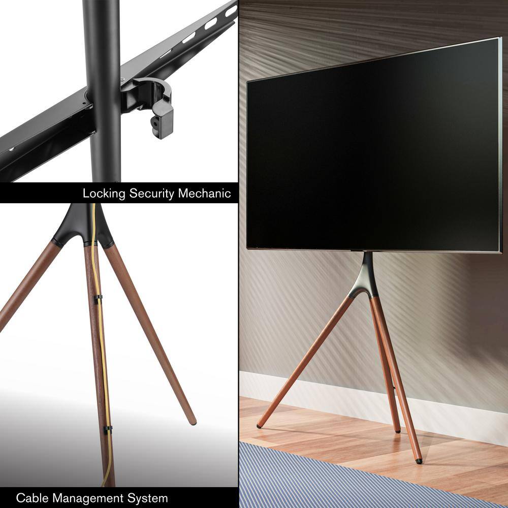 ProMounts Artistic TV Stand for 45-70 in. TVs Tripod TV Stand Mount VESA 200x200 to 600x400 180 Swivel Easy to Install Mount AFMSS6401