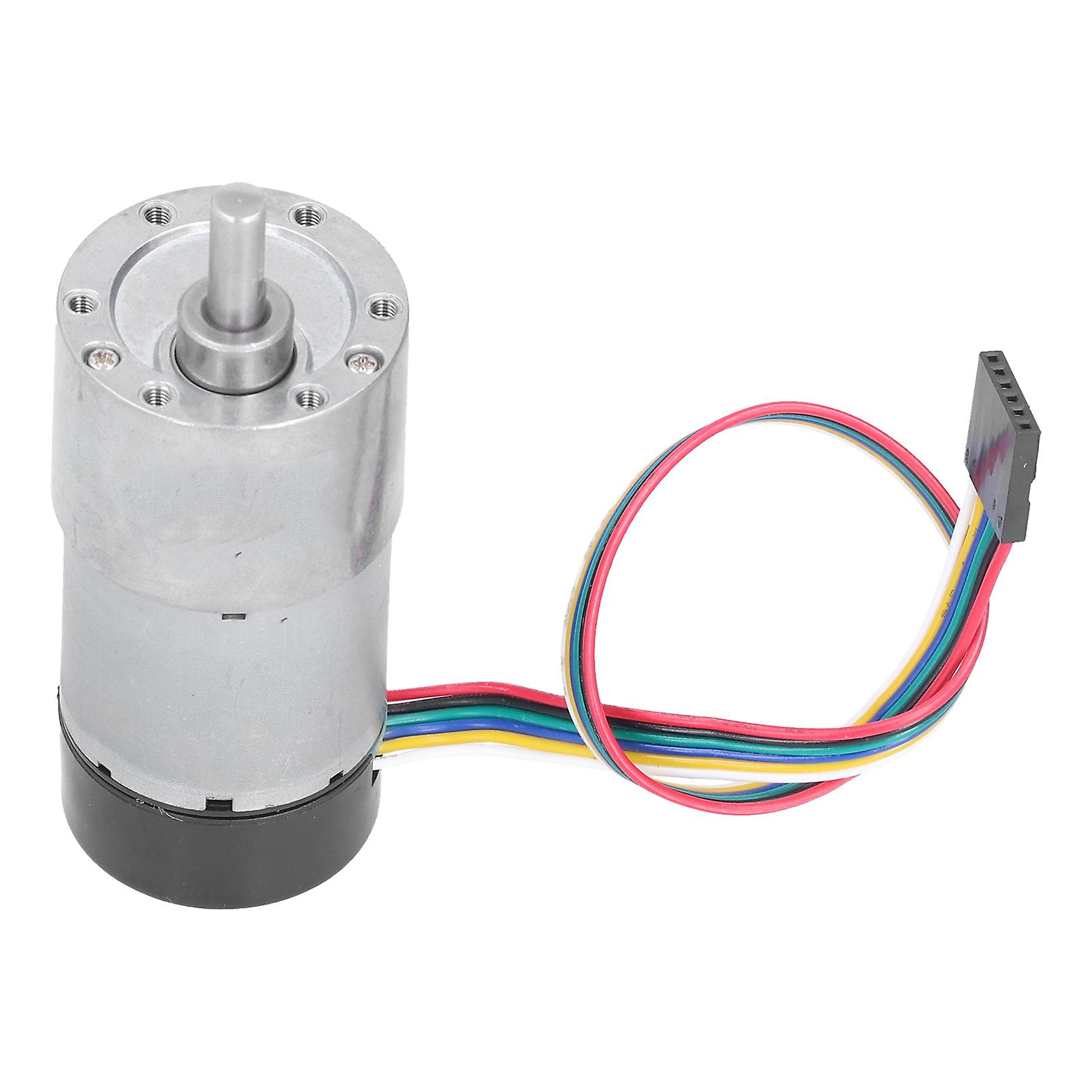 Jgb373530 Dc12v Encoder Metal Gearmotor Speed Reduction High Torsion Encoder Gear Motor38rpm