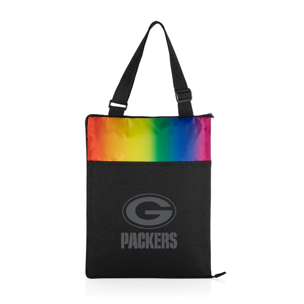 Nfl Green Bay Packers Vista Outdoor Picnic Blanket amp Tote Rainbow black