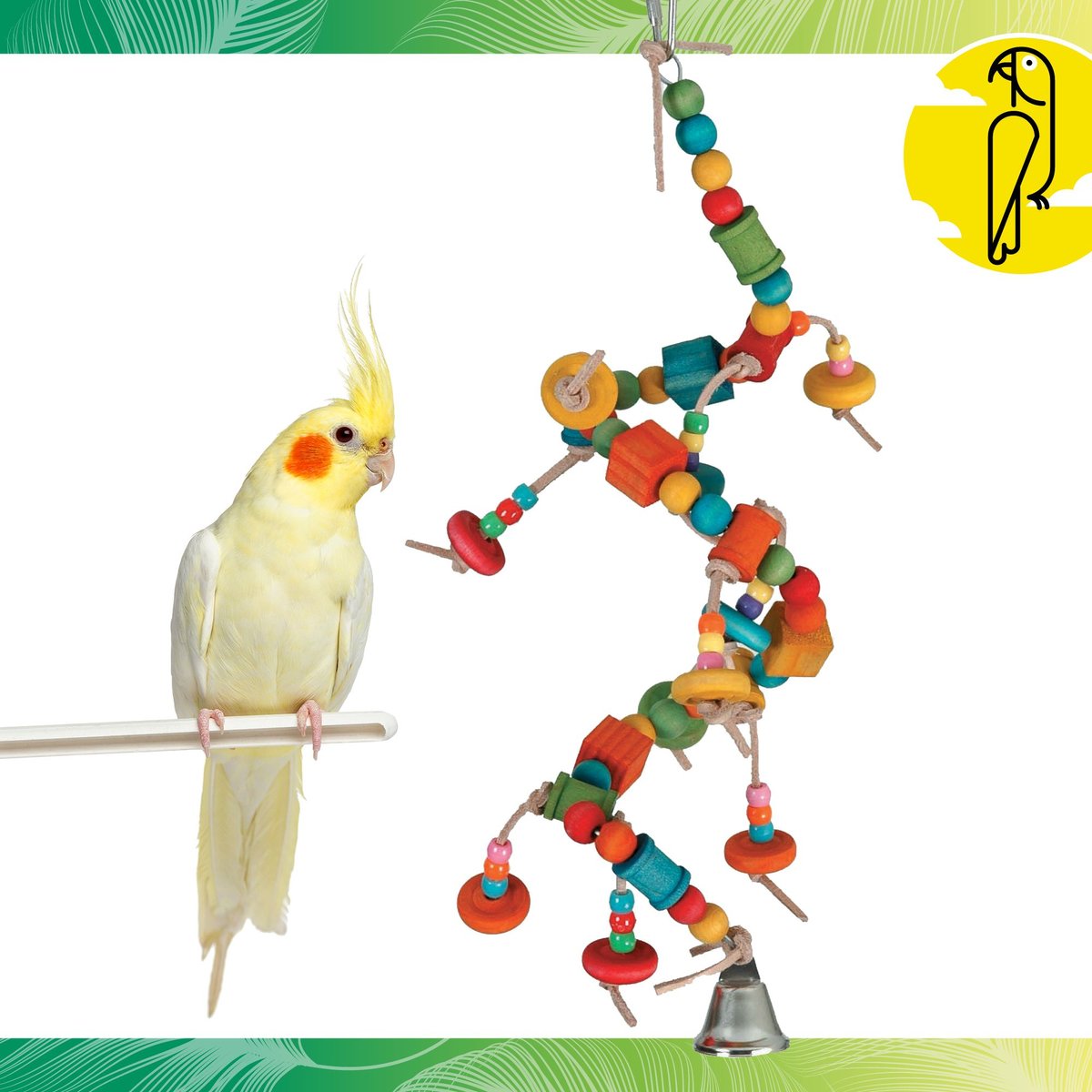 Caitec Featherland Paradise Active Curl Bird Toy