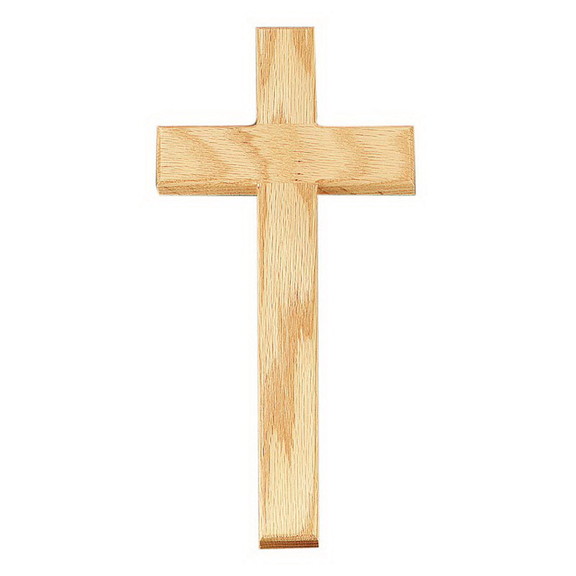 Jeweled Cross JC 1193 12 Plain Oak Cross