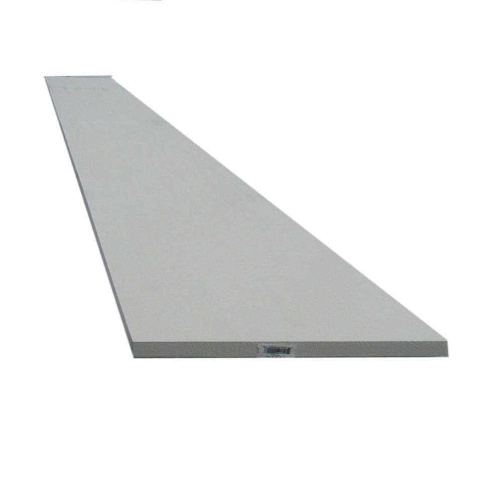 1 in. x 5 in. x 16 ft. Primed Pine Finger-Joint Board 119698