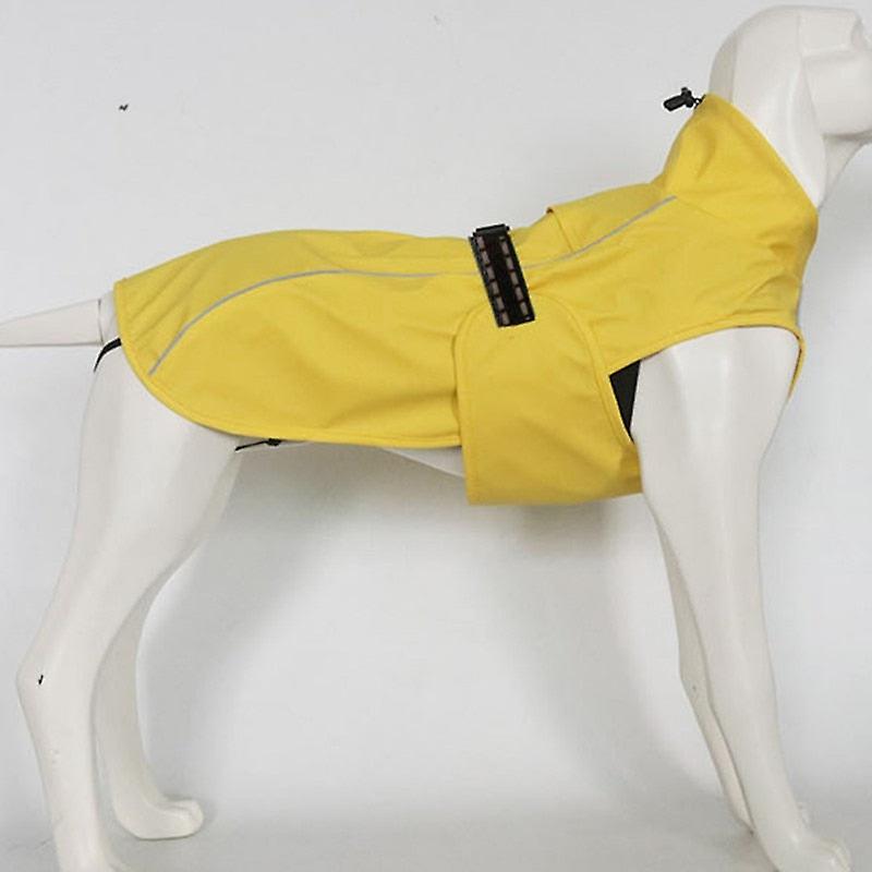 Reflective large dogs raincoat