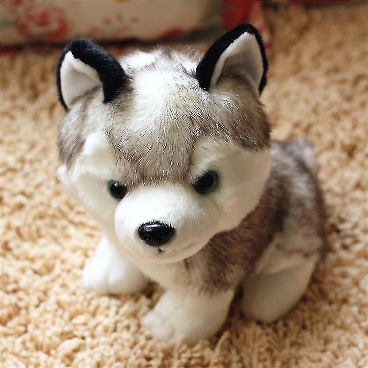 18CM Husky Plush Toys Simulation Pet Dog Stuffed Plush Toy Multipurpose Lovely Puppy Stuffed Doll for Birthday Gift Christmas New Year