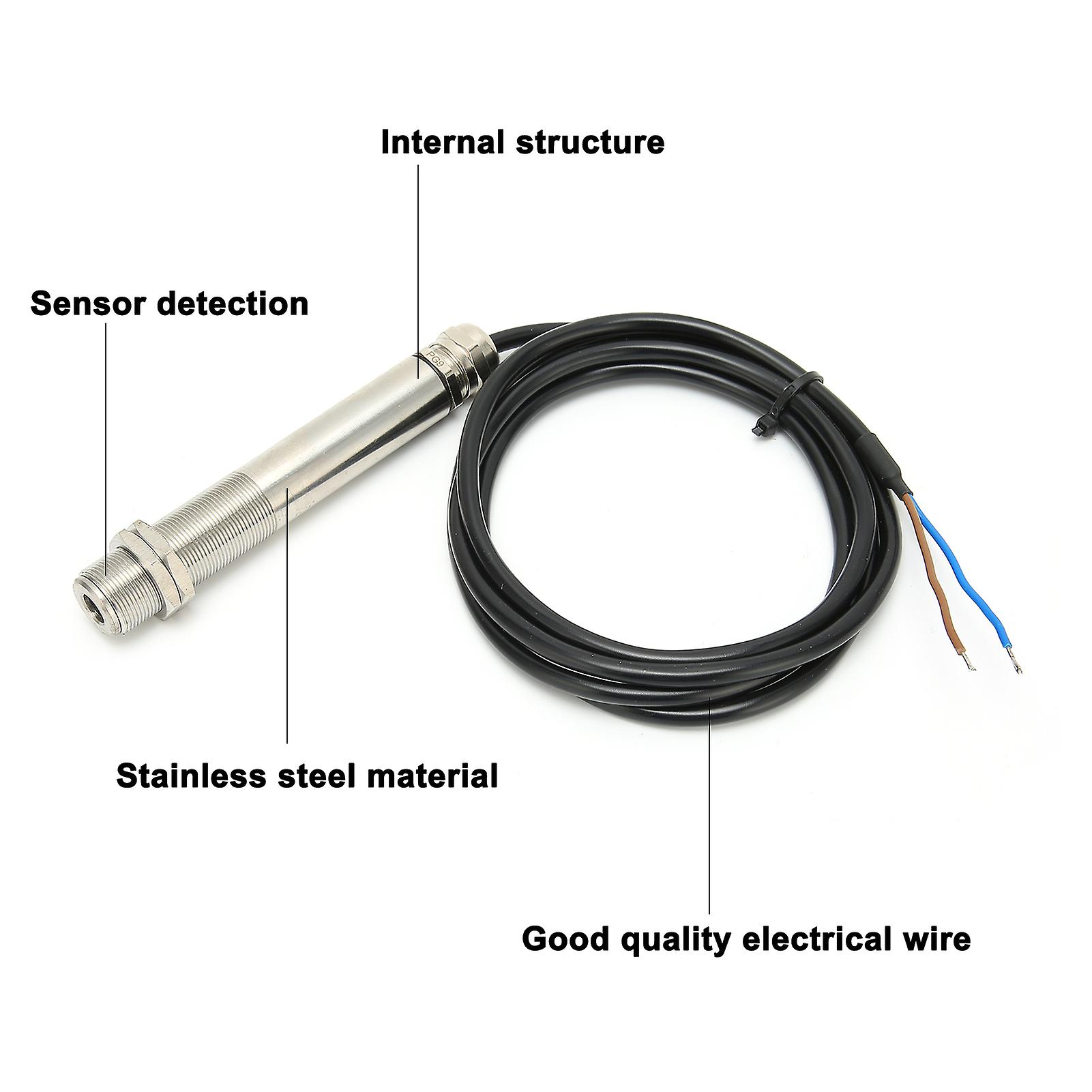 Temperature Sensor Probe With 1.5m Cable， Infrared Thermometer， 24vdc Power Supply， And 4-20ma Output For Industrial And Food Processing Applications[