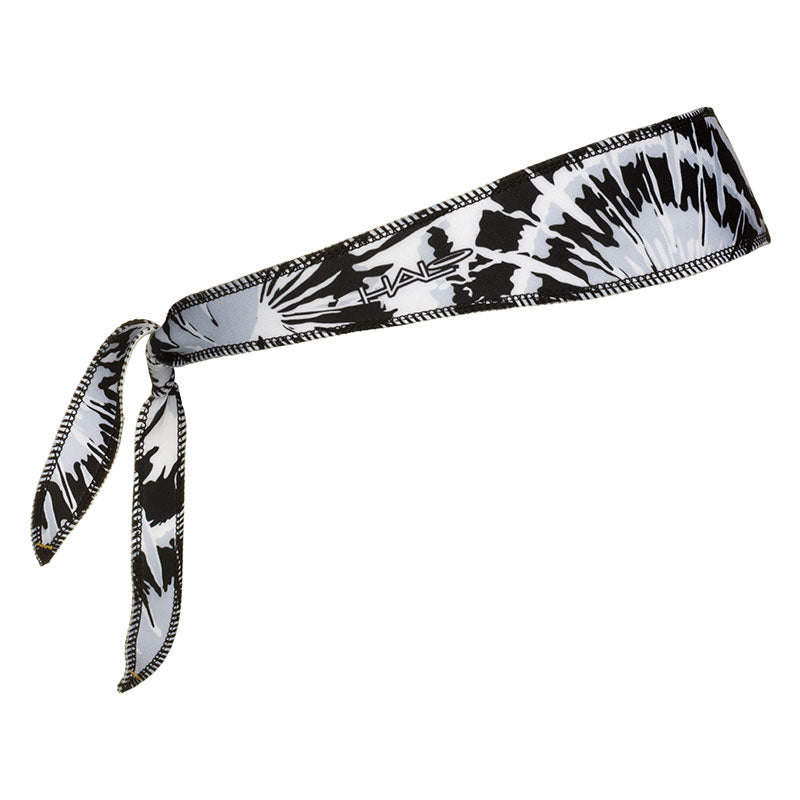 Halo I Tie Headband - Black Tie Dye