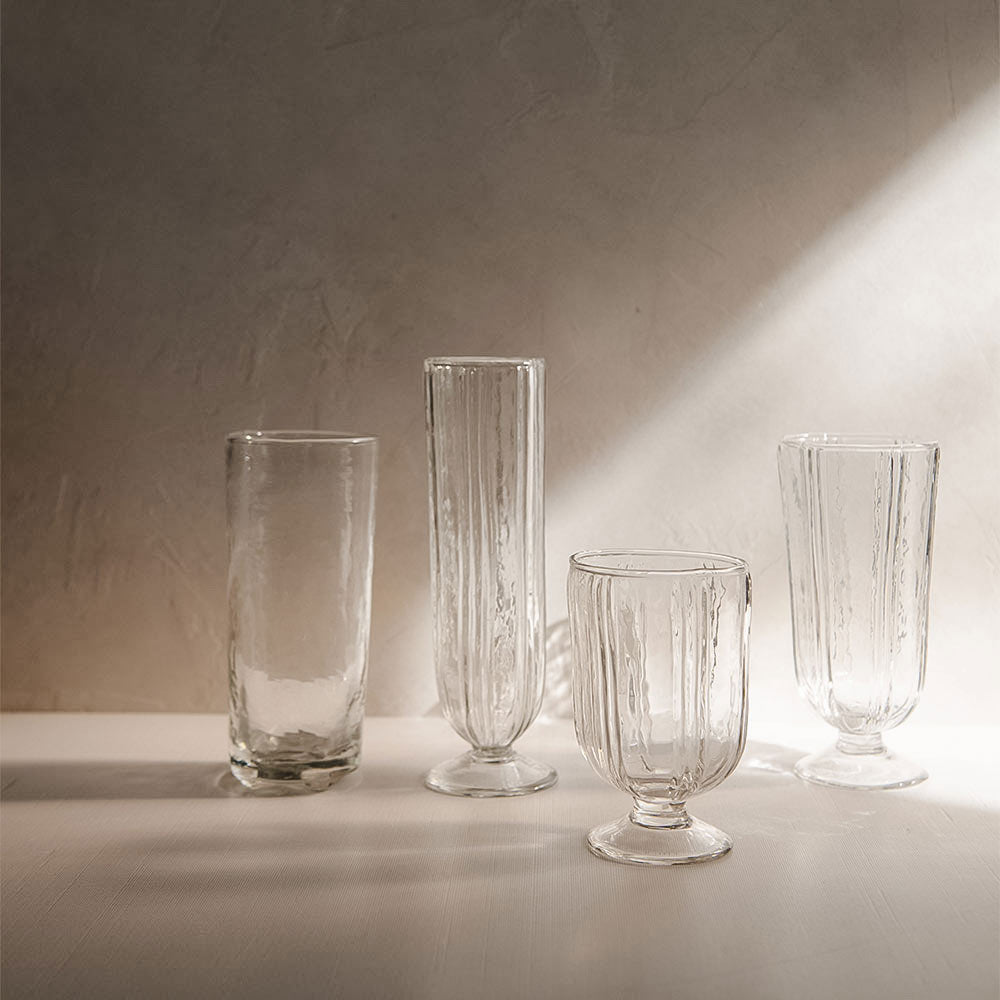 Ripple Ridge Water Glass