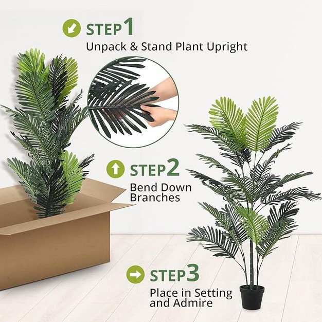 Artificial Areca Palm Tree Simulated Green Plant Artificial Tropical Plantsindoor Artificial Green Plants