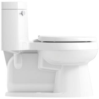 KOHLER Cimarron 1-Piece 1.28 GPF Single Flush Elongated Toilet in White K-3619-0