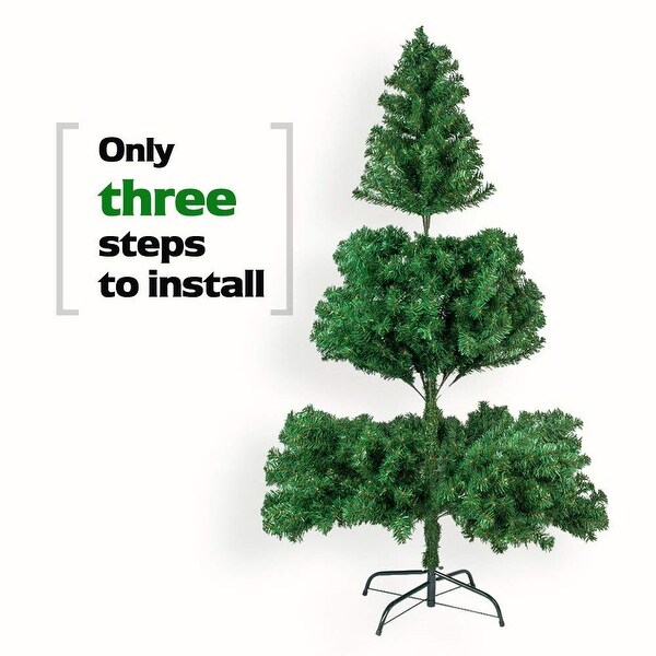 58ft Artificial Christmas Tree with Stand for Indoor and Outdoor Holiday Decoration