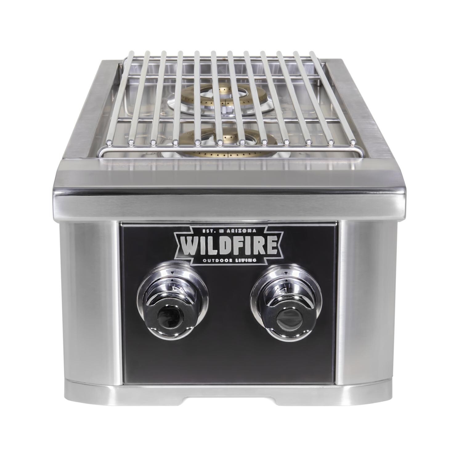 Wildfire Ranch Black 304 SS Natural Gas Double Side Burner