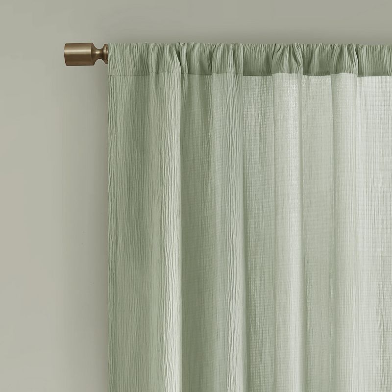 Madison Park 2-pack Valerie Textured Light Filtering Rod Pocket Window Curtains