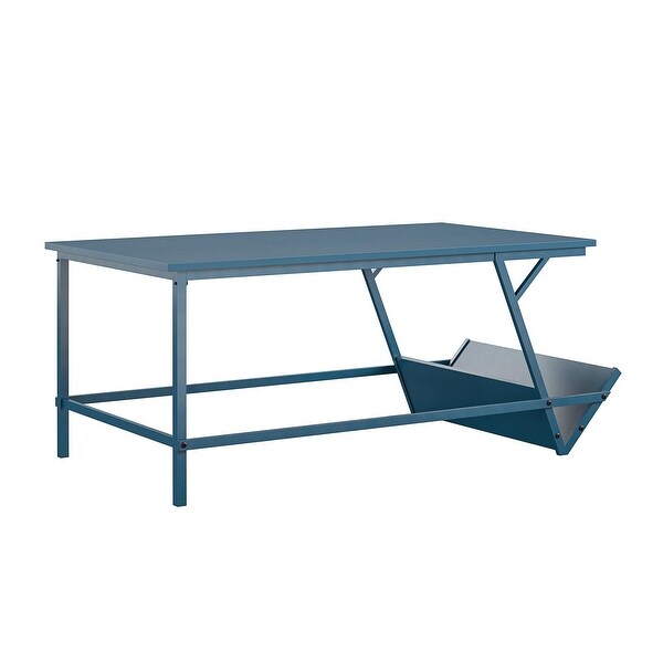 The Novogratz Regal Blue Coffee Table