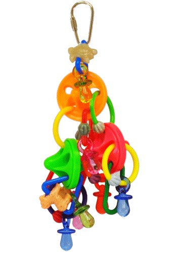 A  E Happy Beaks Spinners  Pacifiers Bird Toy