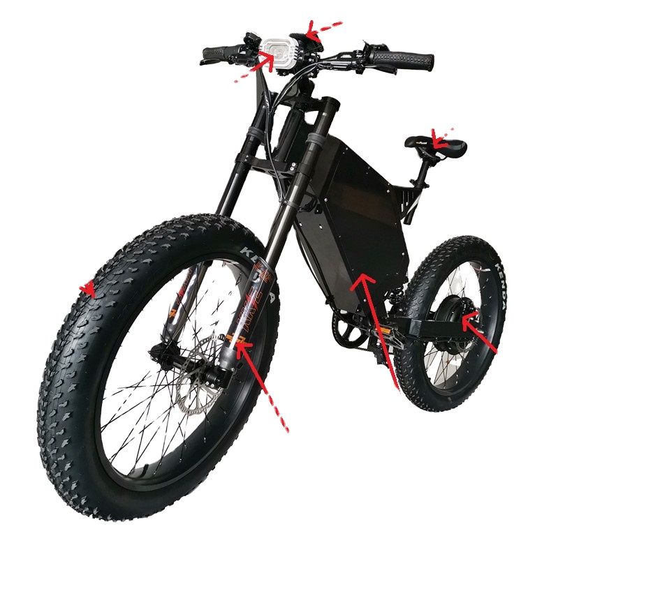 Adult powerful E scooter 12000W 8000W bomber  e bike21 inch fast Electric Scooter in EU and US market for step through ebike