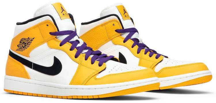 Air Jordan 1 Mid 'Lakers' 852542-700