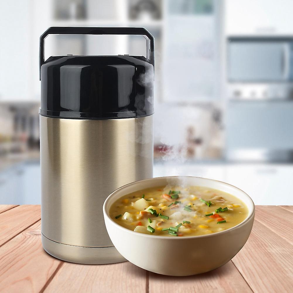 1000ml Stainless Steel Vacuum Thermos Lunch Box Smoldering Mug Insulated Soup Container