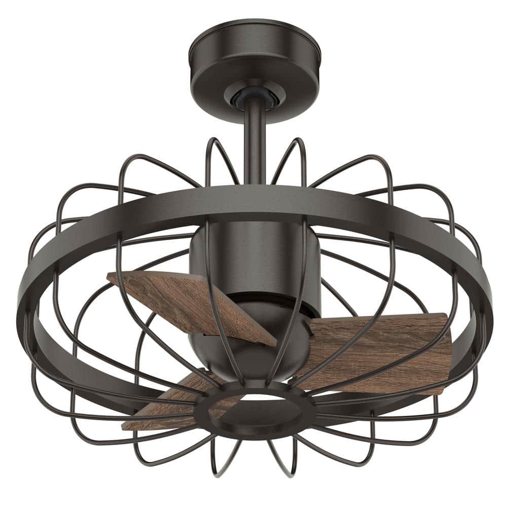 Hunter Roswell 16 in Indoor Noble Bronze Ceiling Fan with Wall Control