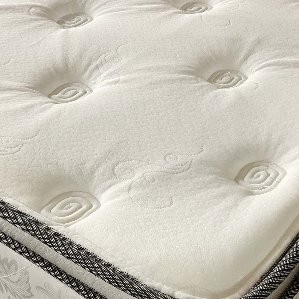 Onetan 10 in. Pillow top Innerspring Mattress and 4 in. Box Spring