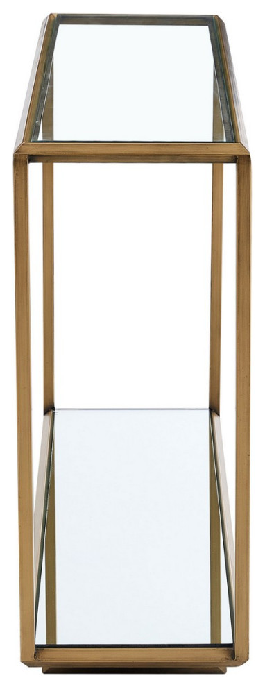 Safavieh Couture Florabella Mirrored Console Table Bronze   Contemporary   Console Tables   by Safavieh  Houzz