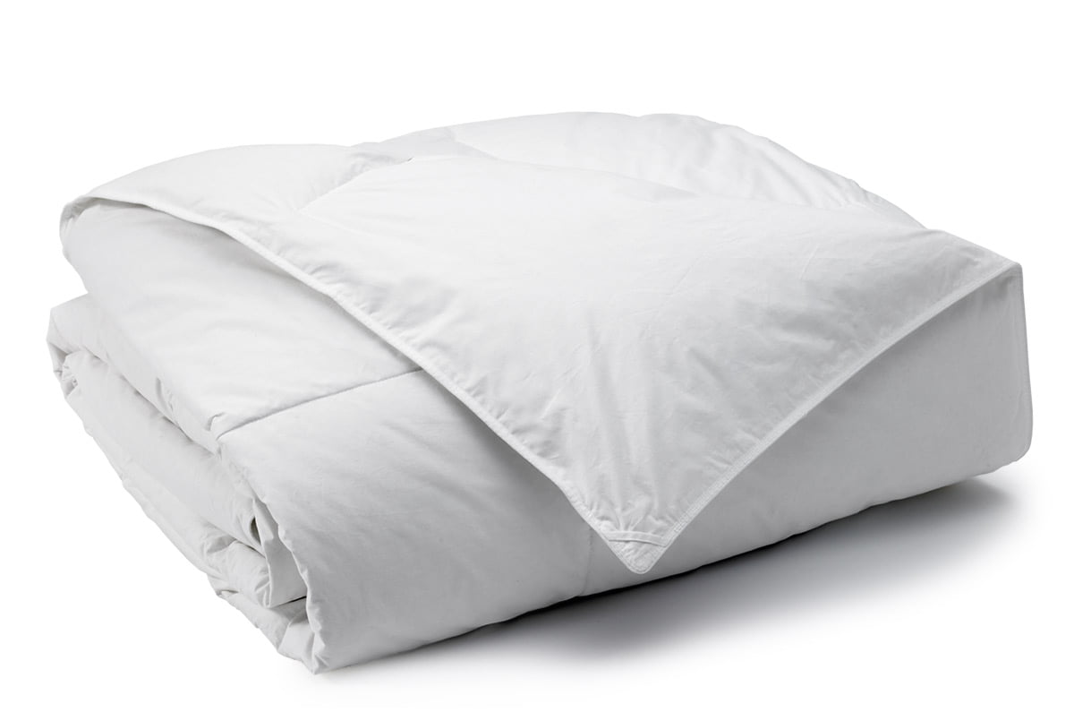 Creative Living Solutions White Goose Feather and Down Bed Comforter 100% Cotton Case All Season King Size