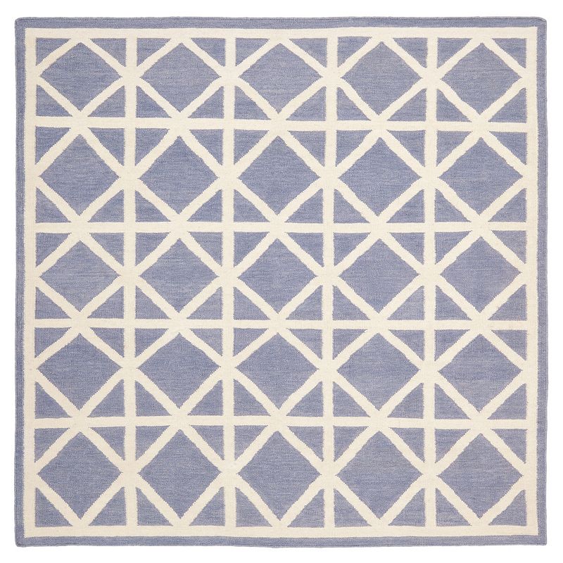 Safavieh Dhurries Kite Geometric Handwoven Flatweave Wool Rug