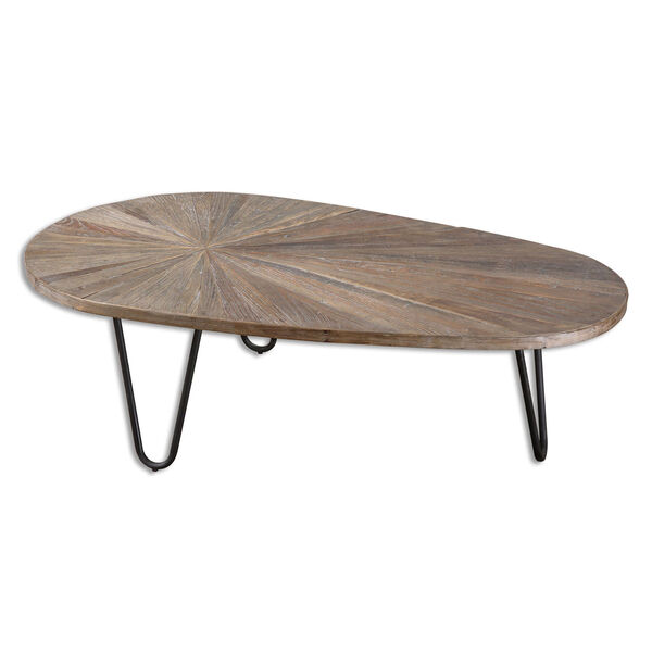 Leveni Recycled Elm Wood Coffee Table