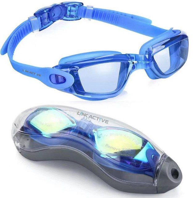 Link Active Kids Swim Goggle With Fast Clasp Technology Uv Protection Leak amp Fog Proof Wide View Boys amp Girls Ages 3 9