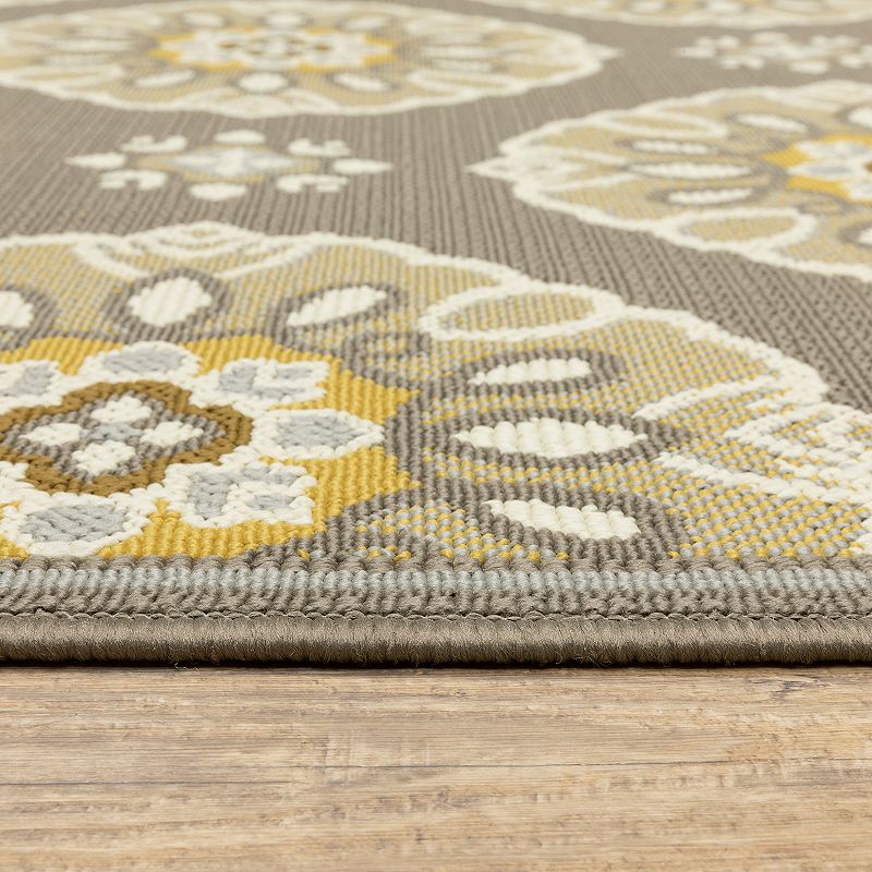 StyleHaven Bayside Medallion Indoor Outdoor Rug