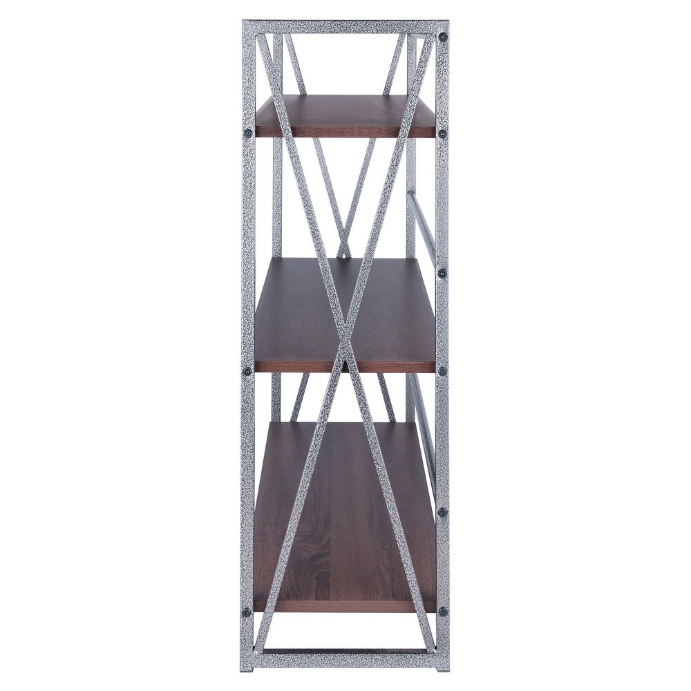 Isa 3/4/5 Tier Shelf  Graphite and Walnut
