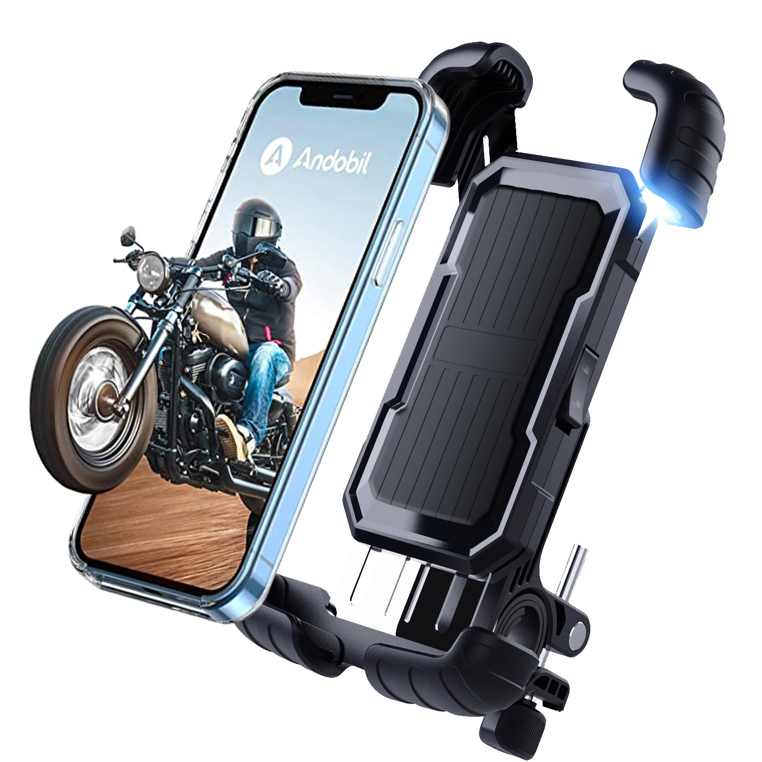 Bicycle mobile phone holder Mountain bike outdoor cycling mobile phone shockproof navigation holder