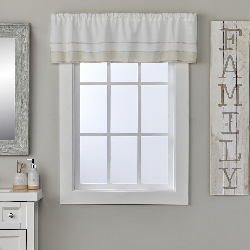 SKL Home Carrick Stripe Window Valance in Natural