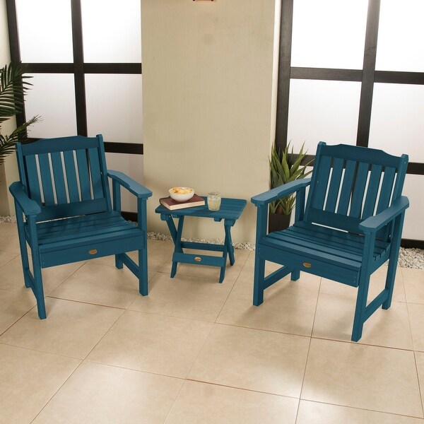 Garden Chairs and Folding Side Table (3piece Set)