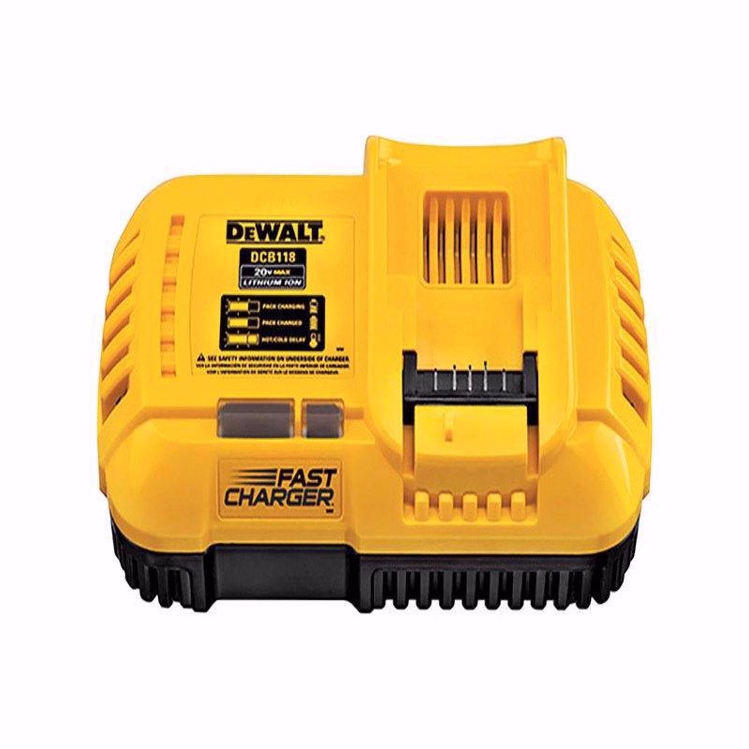 DW 20V MAX DCB118 20 V Lithium-Ion Battery Charger 1 pc