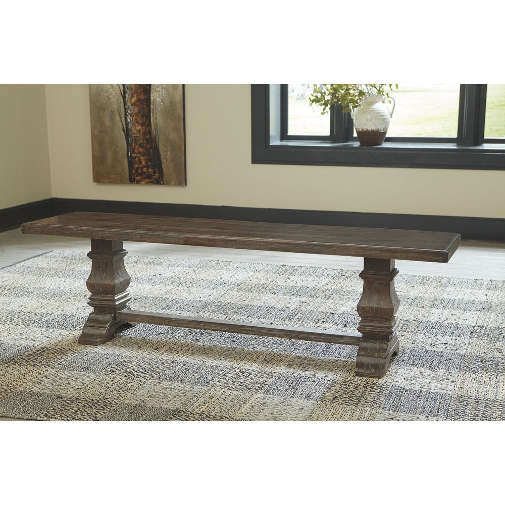 Wyndahl Dining Room Bench   Brown