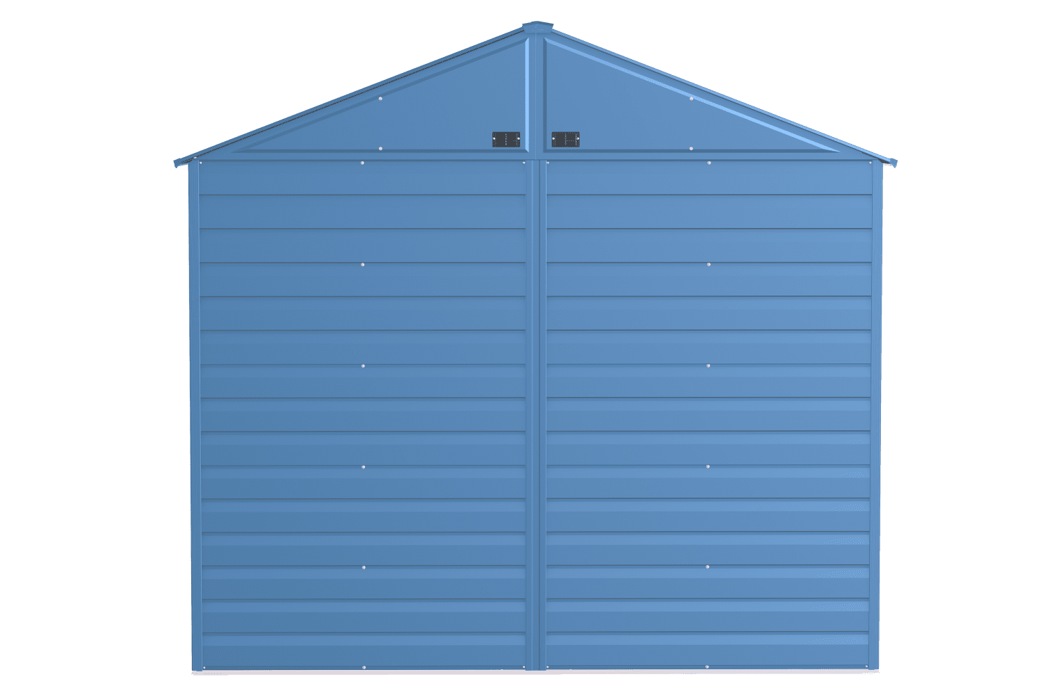 Arrow Select Steel Storage Shed, 8x6 ft, Peak Roof, Blue Grey