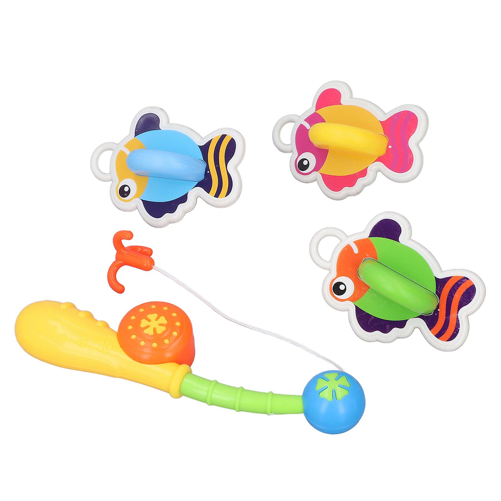 4pcs Baby Bath Toy Infant Children Cute Colorful Bathtub Fishing Game Toy Birthday Gift for Bathroom