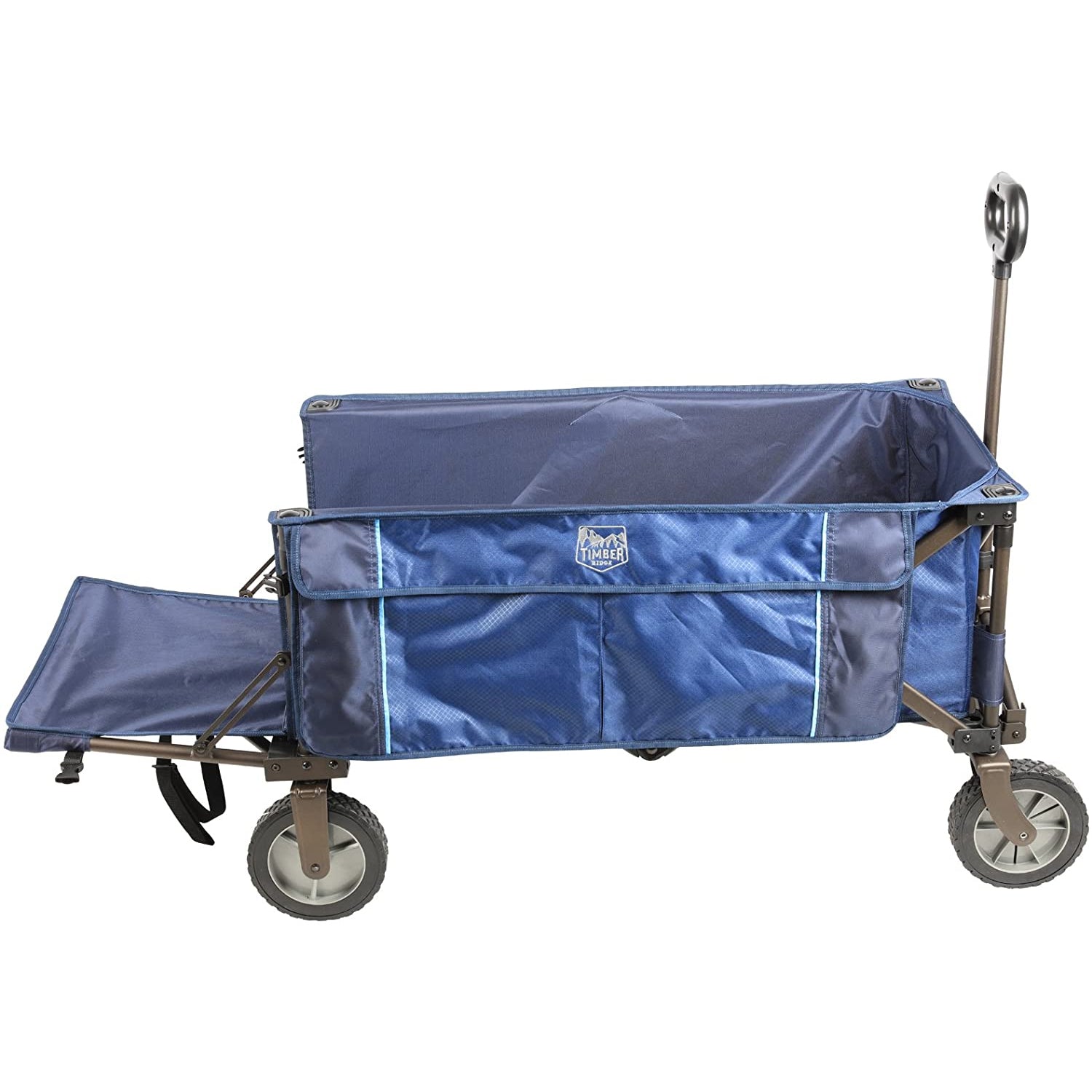 Timber Ridge Foldable Rolling Utility Tailgate Wagon Cart, Red