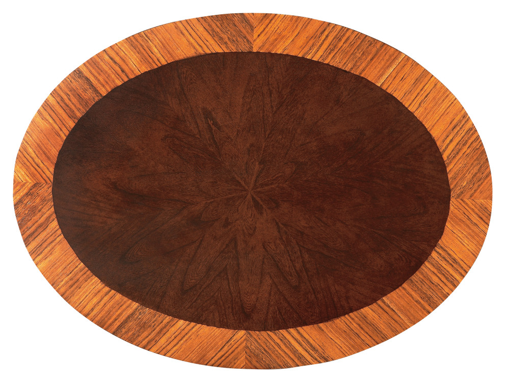 Jeanette Cherry Nouveau Oval Accent Table  532211   Traditional   Side Tables And End Tables   by GwG Outlet  Houzz