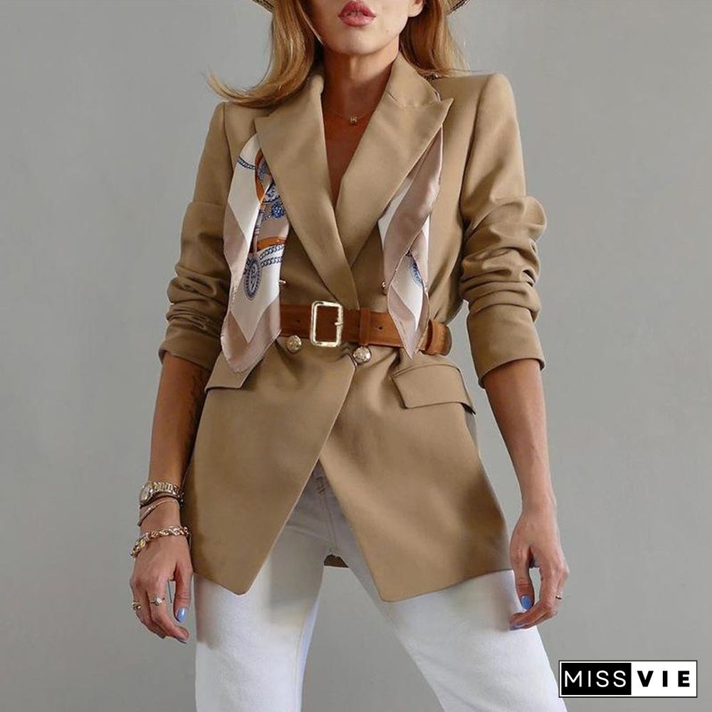 Slim Lapel Split Joint Slim Coat